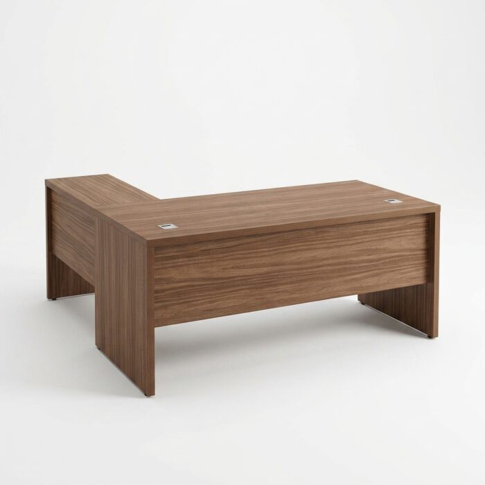 Bureau de Direction MDF 160x80 avec Retour et Caisson Mobile | Fabrication Sur Mesure F1172