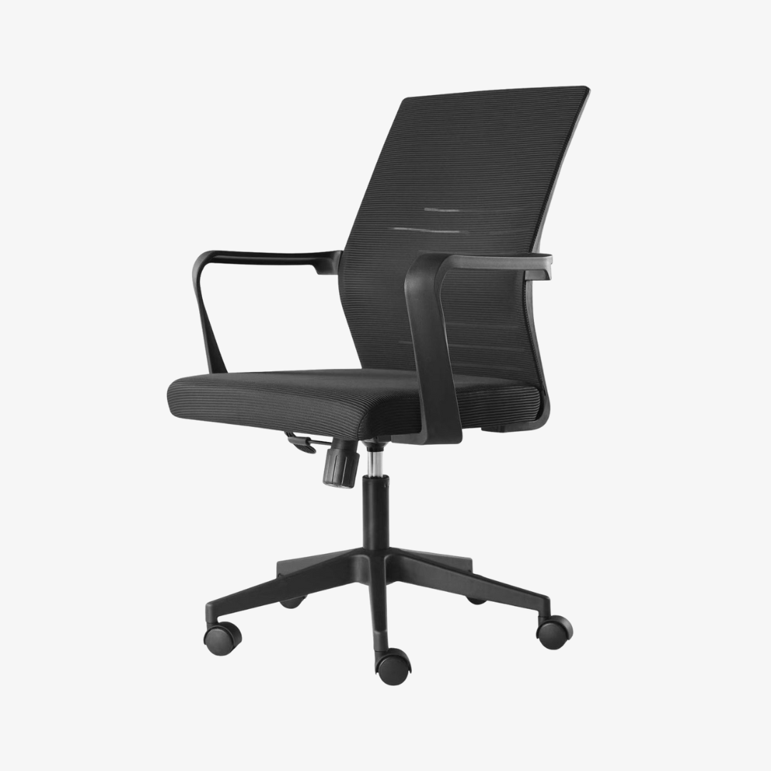 Chaise opérateur en mesh accoudoir fixe F1077