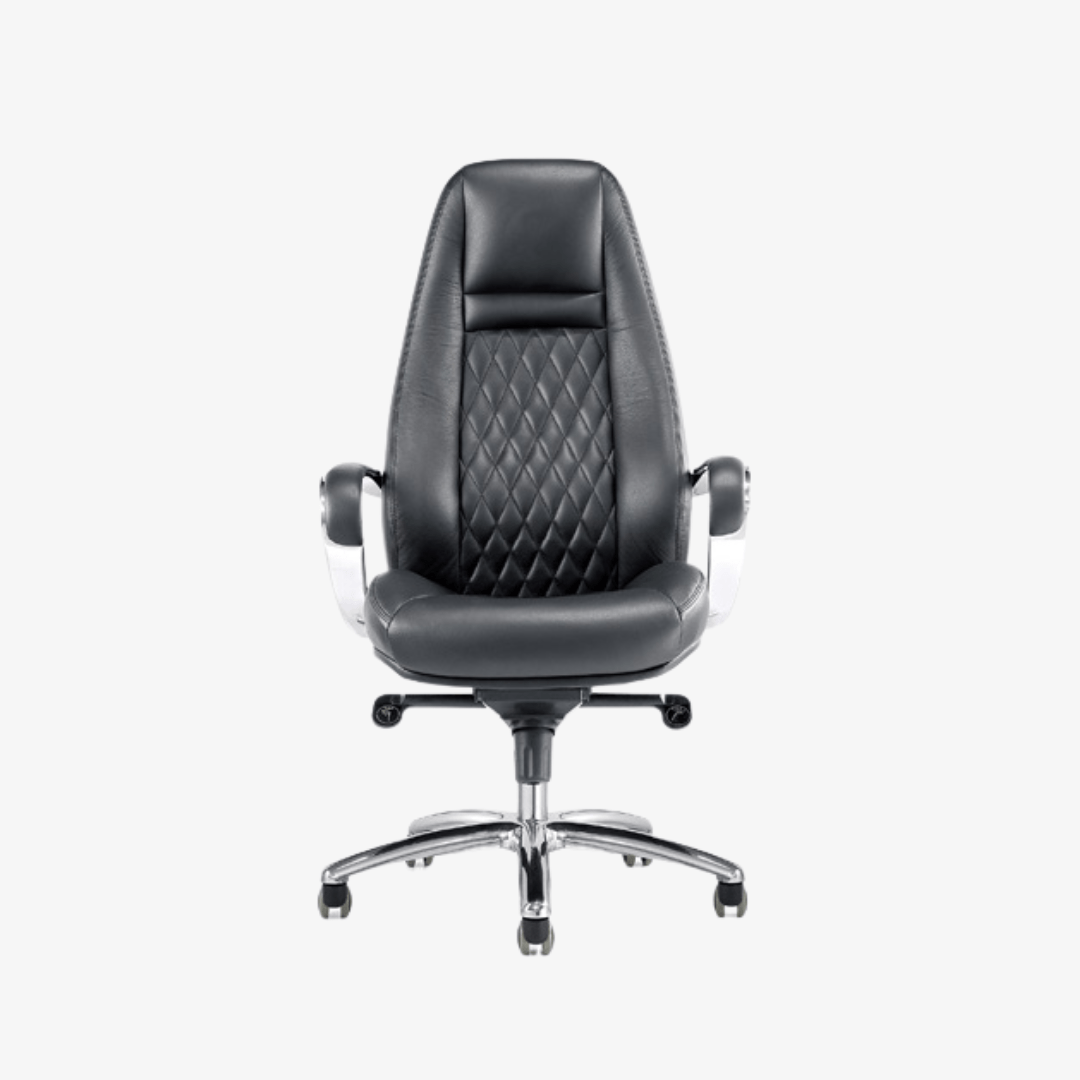Chaise Président Haut en Cuir F1068