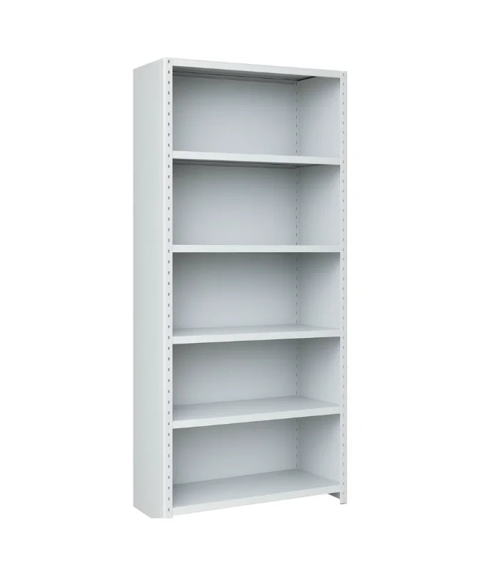 Rayonnage Métallique Fermé avec Fond et Parois 5 Tablettes F1145