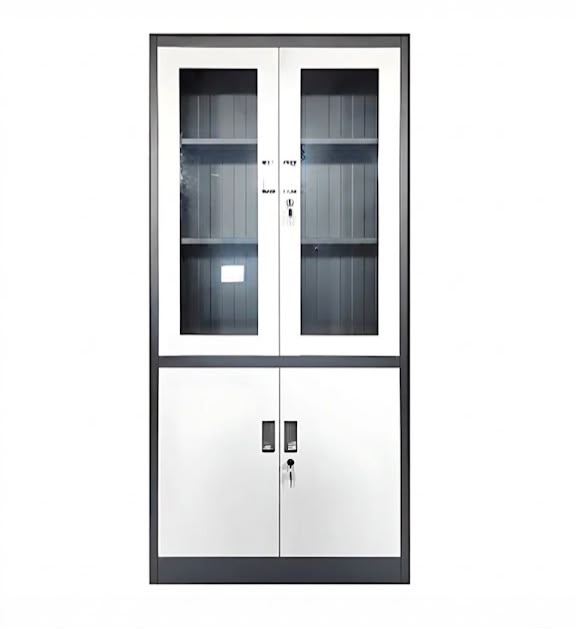 Armoire Métallique Vitrée – Rangement Bureau Professionnel F1184