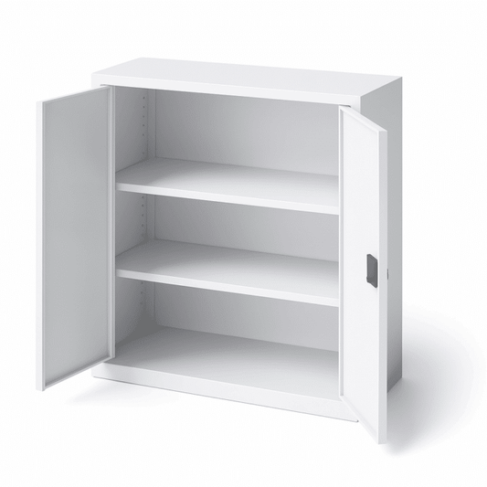 Armoire Métallique Basse à 2 Portes Battantes F1131