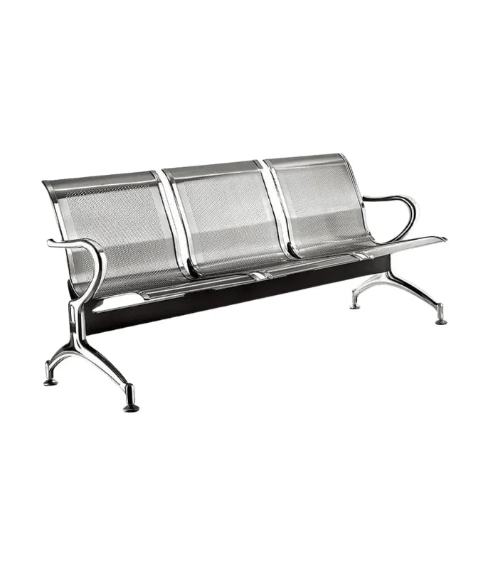 Banquette 3 Places Tout Chrome – Acier Inoxydable F1105
