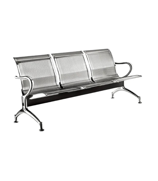 Banquette 3 Places Tout Chrome – Acier Inoxydable F1105