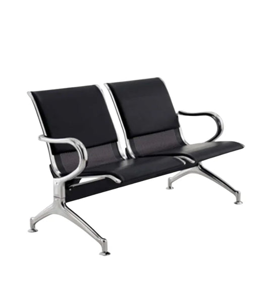 Banquette 2 Places Simili Cuir – Structure Chromée F1104