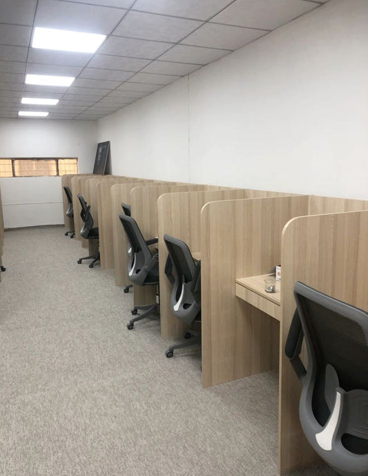 Bureau Bench 4 Postes en Bois – Open Space Professionnel F1185