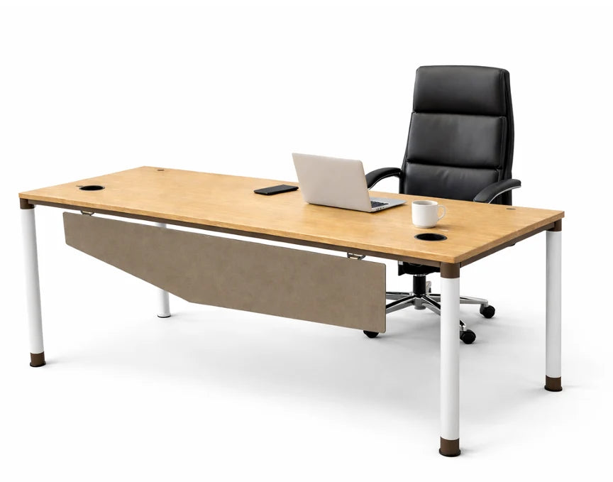 Bureau Individuel Professionnel – Structure Métallique Blanche F1244