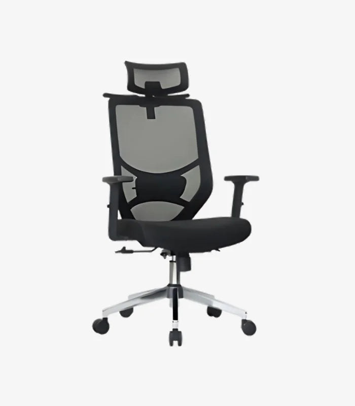 Chaise de bureau ergonomique avec appui-tête réglable F1070
