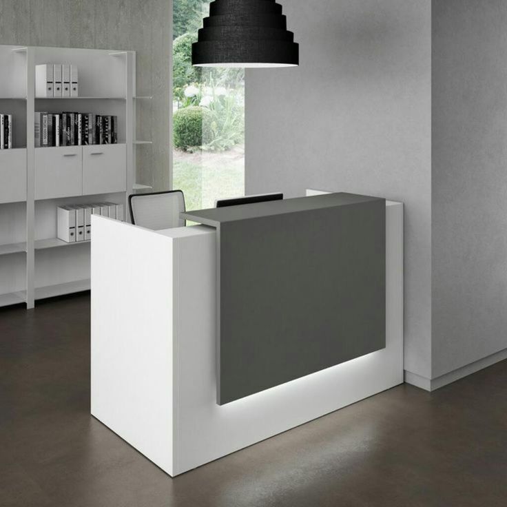 Comptoir d'Accueil Moderne Blanc & Gris F1051