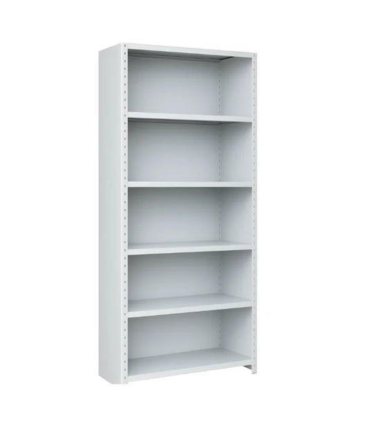 Rayonnage Métallique Fermé avec Fond et Parois 5 Tablettes F1145