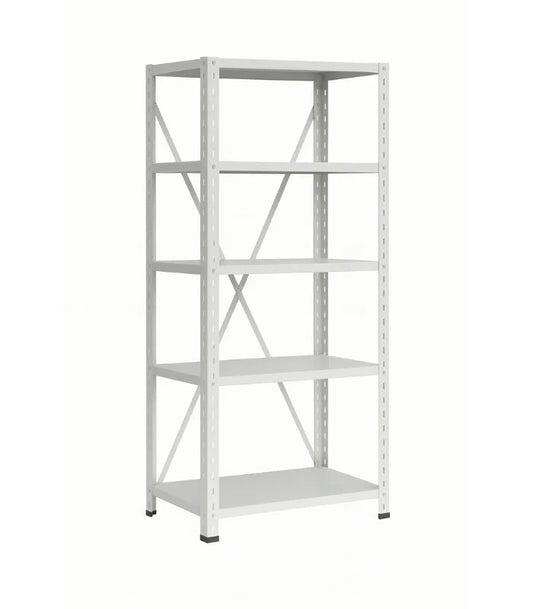Rayonnage Métallique avec Croisillons de Stabilité 5 Tablettes F1144