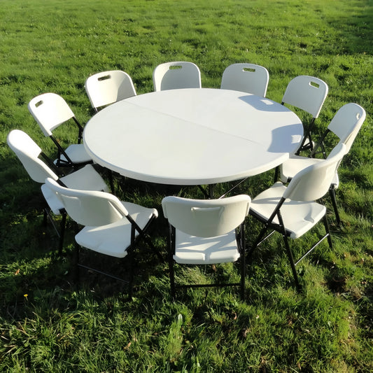 TABLE TRAITEUR RONDE PLIABLE F1012