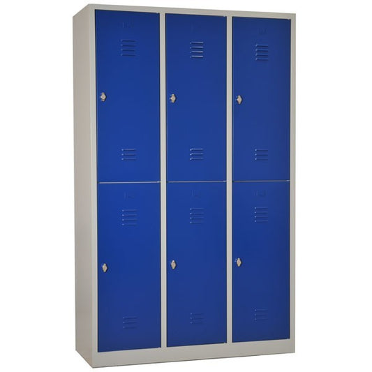 Vestiaire Monobloc Métallique 6 Cases F1142