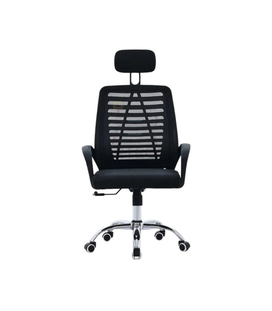 Chaise opérateur en mesh avec tétière F1079